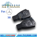 Benz 3 button smart key shell (without the plastic board )