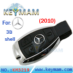 Benz smart key shell 3 button 2010 (with the board plastic)