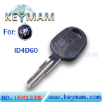 Buick ID4D60 transponder key 
