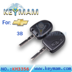 Chevrolet 3 button remote key shell 