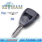 Chrysler 2 button remote key shell (small button)