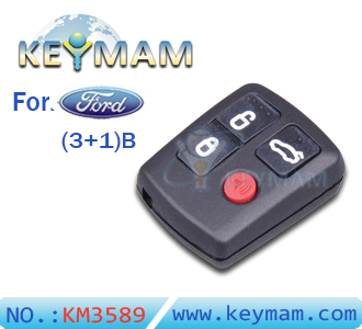 Ford remote shell 4 button (squareness)