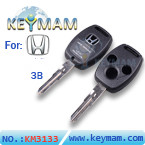 Honda 2.3 3 Button Remote Key Shell 