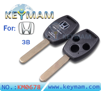 Honda 3 button remote key shell(without chip slot) 