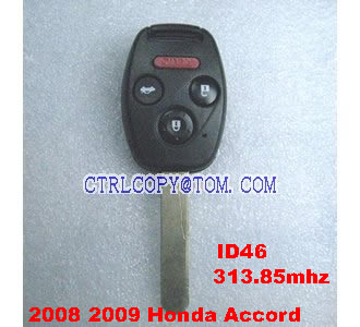 2008 2009 Honda Accord 2 DR Remote Key