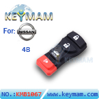 Nissan 4 Button Remote Button (10pcs/lot)