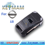 Nissan Bluebird  Single Button Flip Key  Shell