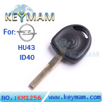 Opel ID40 transponder key (With HU43 keyblade)