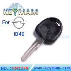 Opel ID40 transponder key (With HU46 keyblade)