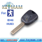 Peugeot ID46 transponder key 