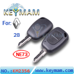 Renault 2 button remote key Shell