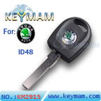 Skoda ID48 transponder key with light