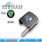 Skoda ID48 filp remote key head