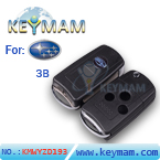 Subaru 3 button flip remote key shell 