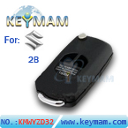 Suzuki 2 button flip remote key shell 