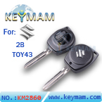 Suzuki 2 button remote key shell