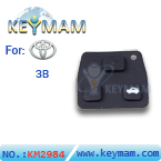 Toyota 3 button remote replacement button rubber(10pcs/lot)