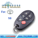 Toyota Sienna keyless entry 5 button remote