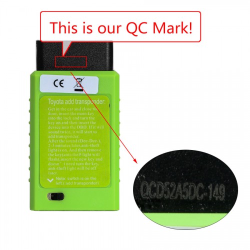 from US] Toyota G and Toyota H Chip Vehicle OBD Remote Key Programming Device