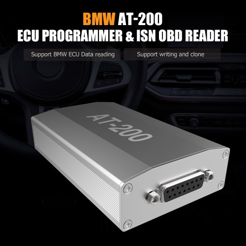 Promotion] UK Ship BMW AT-200 AT200 V1.7.0 ECU Programmer & ISN OBD Reader Support MSV90 MSD85 MSD87 B48