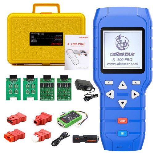 OBDSTAR X-100 PRO Auto Key Programmer (C+D) Type for IMMO+Odometer+OBD Software Get Free PIC and EEPROM 2-in-1 Adapter