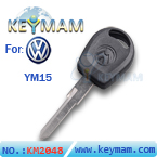 VW YM15 Transponder Key Shell