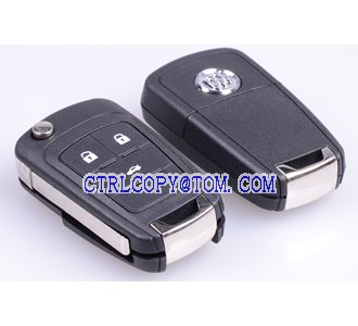 Buick 3 button flip remote key shell 