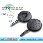 Benz 3 button Smart key shell 